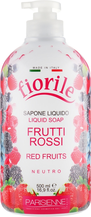 Жидкое мыло "Красные фрукты" - Parisienne Italia Fiorile Red Fruits Liquid Soap — фото N1