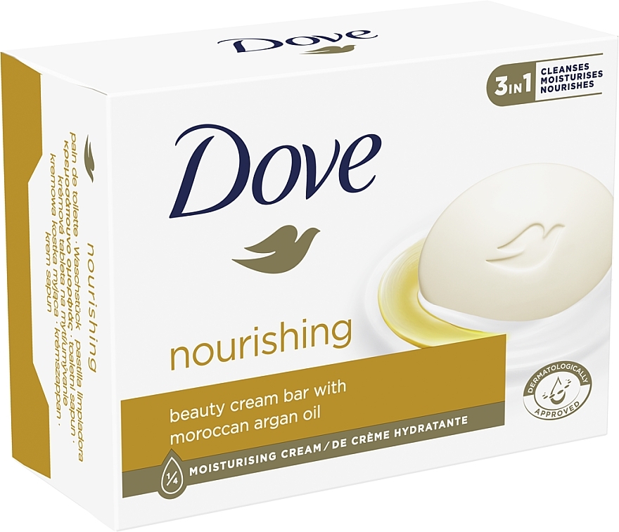 Крем-мыло "Драгоценные масла" - Dove Cream Oil Beauty Bar With Moroccan Oil — фото N2