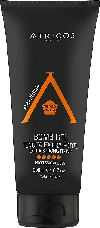 Гель для волос экстрасильной фиксации - Atricos Bomb Gel — фото N1