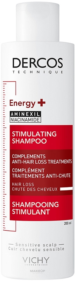 Тонизирующий шампунь для борьбы с выпадением волос - Vichy Dercos Energy+ Stimulating Shampoo — фото 200ml