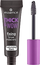 Фиксирующая тушь для бровей - Essence Thick & Wow! Fixing Brow Mascara — фото N2