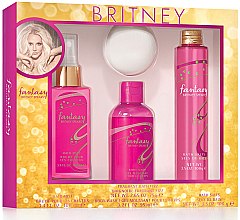 Духи, Парфюмерия, косметика Britney Spears Fantasy Set - Набор (hair/mist/100ml + b/wash/95ml + bath/fizz/75g + bath/salt/100g)