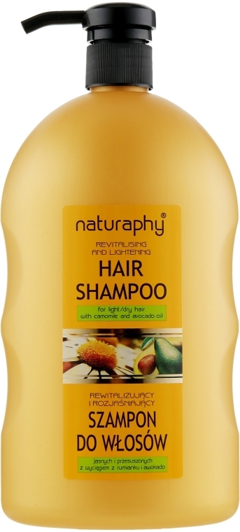 Шампунь для светлых и сухих волос "Ромашка и авокадо" - Naturaphy Hair Shampoo — фото N1