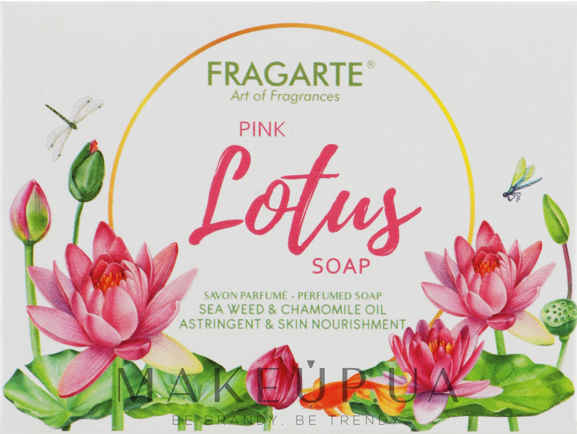 Парфумоване мило ручної роботи "Рожевий лотос" - Fragarte Pink Lotus Soap — фото 125g