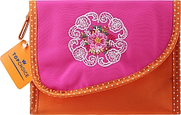 Косметичка "Mandala", 98130, помаранчево-рожева - Top Choice — фото N1