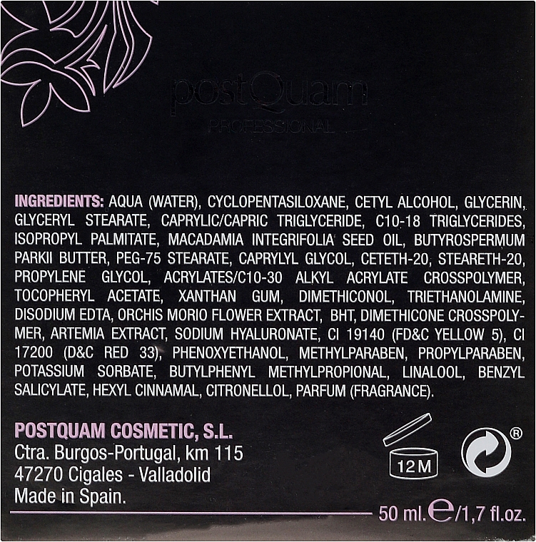 Зволожувальний нічний крем для обличчя - PostQuam Orquid Eternal Moisturizing Night Cream — фото N3