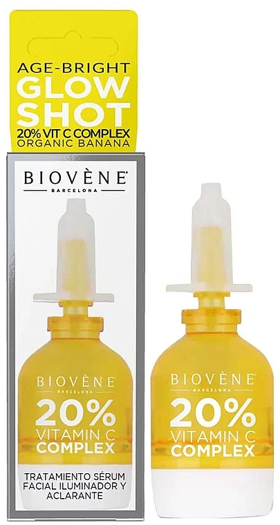 Сироватка для обличчя - Biovene Glow Shot Age-Bright 20% VIT C + Organic Banana Facial Serum Treatment — фото N1