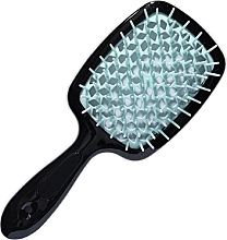 Духи, Парфюмерия, косметика Расчёска для волос, черная с мятным - Hollow Comb Superbrush Plus Black Mint