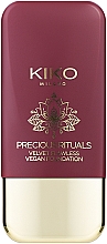 Духи, Парфюмерия, косметика Увлажняющая тональная основа - KIKO Milano Precious Rituals Velvet Flawless Vegan Foundation