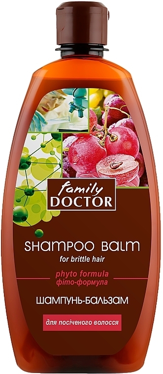 Шампунь-бальзам "Фіто-формула" для посіченого волосся - Family Doctor — фото N1