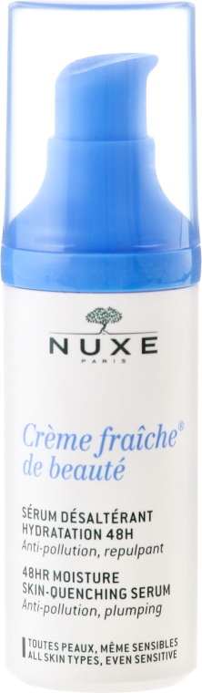Сироватка для зволоження шкіри обличчя - Nuxe Creme Fraiche De Beaute 48HR Moisture Skin-Quenching Serum — фото N2