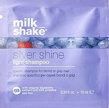 Духи, Парфюмерия, косметика Шампунь для светлых волос - Milk_Shake Silver Shine Light Shampoo (пробник)