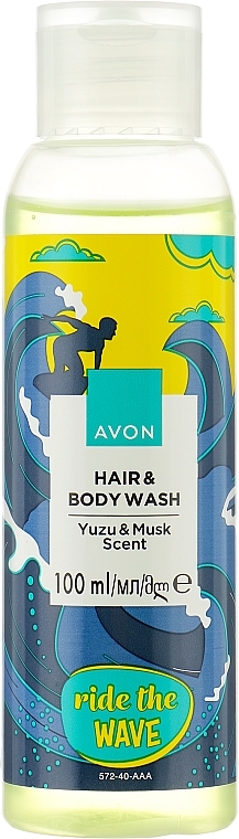 Шампунь-гель для душа для мужчин "На гребне волны" - Avon Ride The Wave Hair & Body Wash  — фото N1