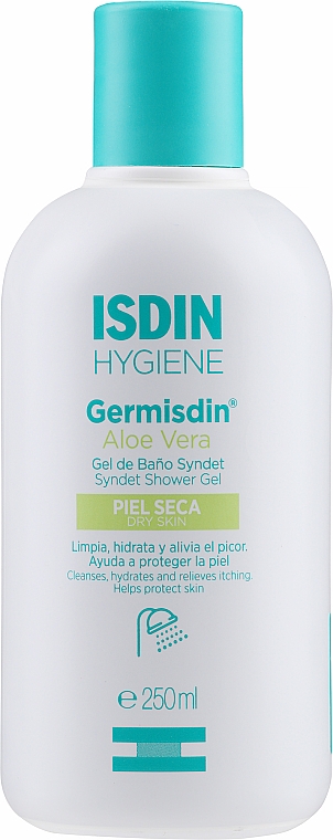 Крем-гель для щоденної інтимної гігієни, для сухої шкіри - Isdin Germisdin Body Hygiene Dry Skin — фото N1