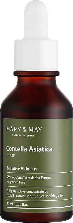 Заспокійлива сироватка для чутливої шкіри - Mary & May Centella Asiatica Serum