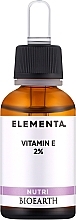 Духи, Парфюмерия, косметика Сыворотка для лица "Витамин Е 2%" - Bioearth Elementa Nutri Vitamin E 2%