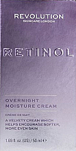 Крем для лица ночной - Revolution Skincare Retinol Overnight Moisture Cream — фото N1