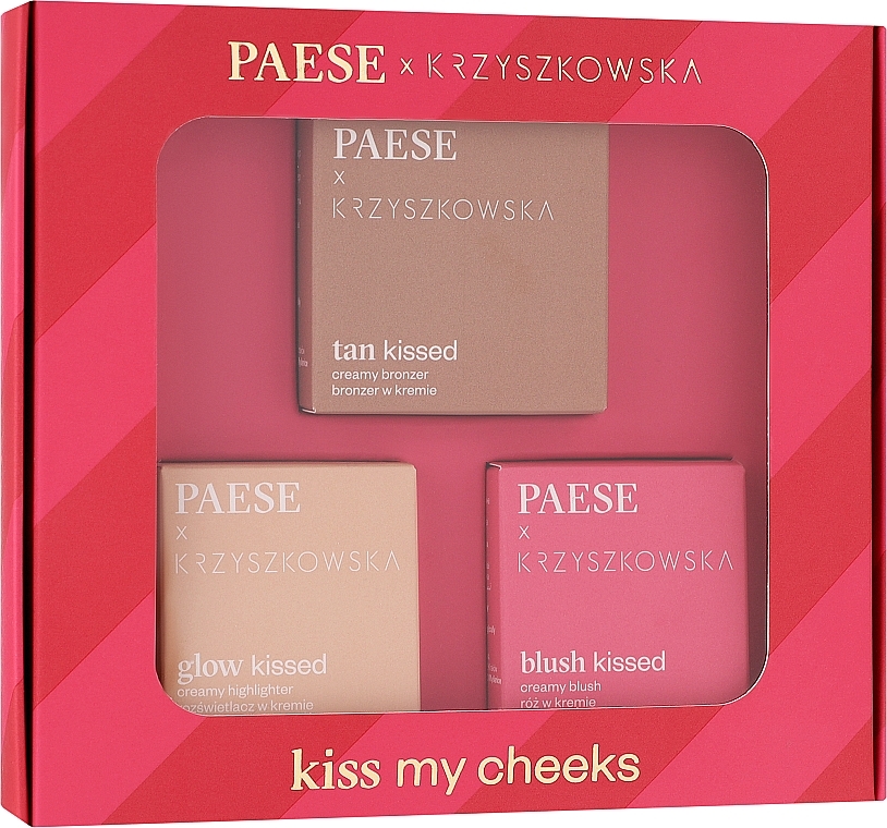 Набор - Paese Kiss My Cheeks 02 (highlighter/4g + bronzer/12g + blush/4g) — фото N2