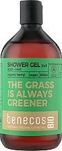 Гель для душа 2в1 - Benecos Shower Gel and Shampoo Organic Hemp Oil — фото N1