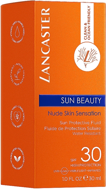 Солнцезащитный флюид для лица - Lancaster Sun Beauty Nude Skin Sensation Sun Protective Fluid SPF30 — фото N3