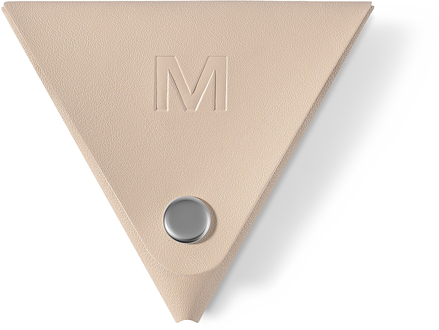 Кошелек-монетница для мелочей, бежевый “Triangle” - MAKEUP Triangle Coin-Purse Pu Leather Beige