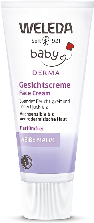 Крем для обличчя з алтея для гіперчутливої шкіри - Weleda Weisse Malve Gesichtscreme — фото N2