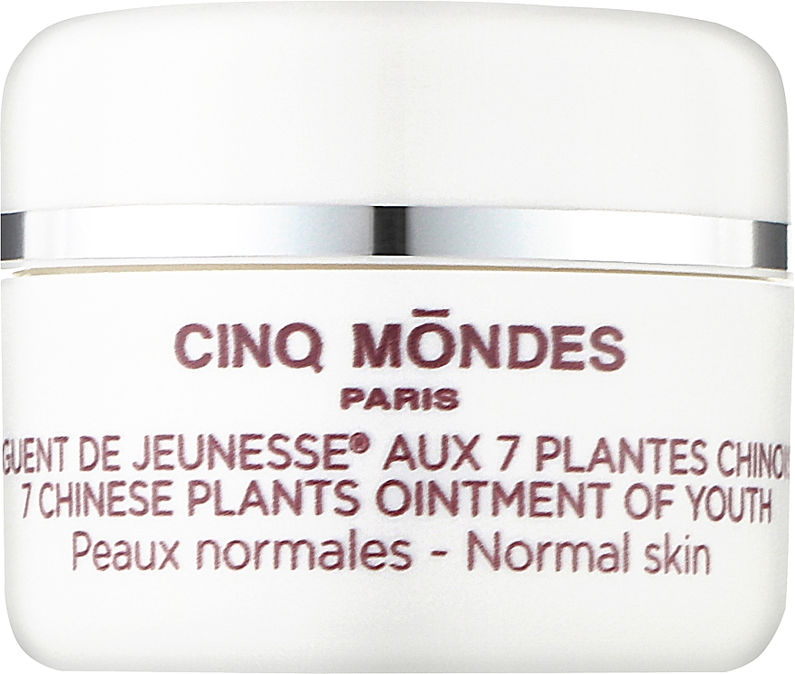 Омолаживающая мазь с 7 китайскими растениями для нормальной кожи - Cinq Mondes Paris (мини) — фото N1