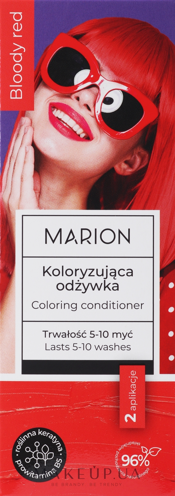 Окрашивающий кондиционер для волос - Marion Coloring Conditioner — фото Bloody Red