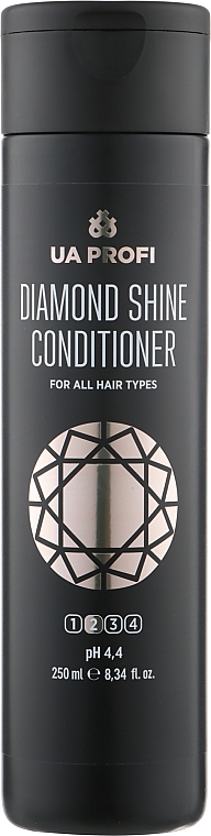 Кондиционер "Бриллиантовый блеск" для всех типов волос - UA Profi Diamond Shine For All Hair Types Conditioner pH 4.4 — фото N1