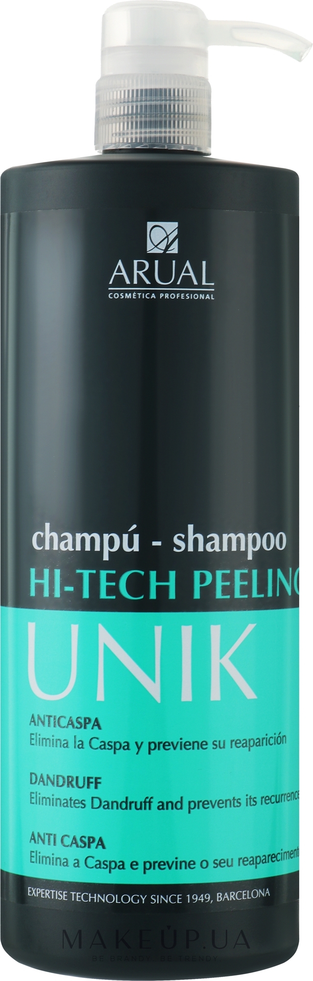 Шампунь-пилинг для волос склонных к появлению перхоти - Arual Unik Hi-Tech Peeling Shampoo — фото 1000ml