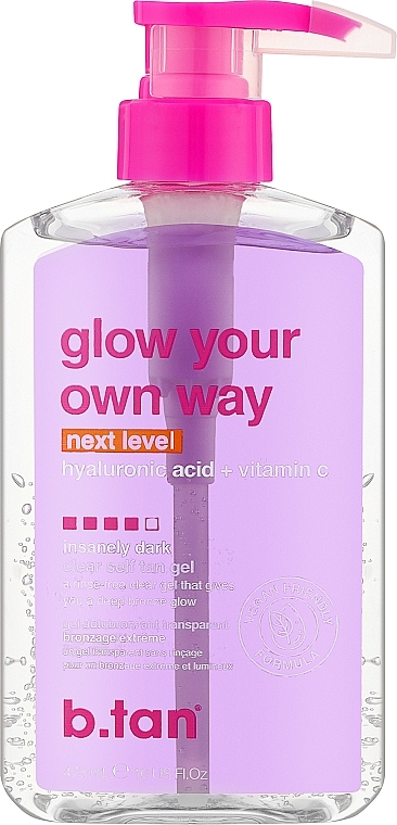 Крем-гель з автозасмагою для догляду за шкірою - B.Tan Glow Your Own Way Next Level Tan Gel — фото N1