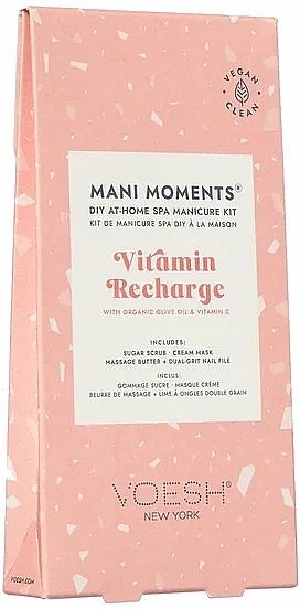 СПА-догляд для нігтів та шкіри рук "Вітамінна зарядка" - Voesh Mani Moments Diy At-Home Spa Manicure Kit Vitamin Recharge — фото N1