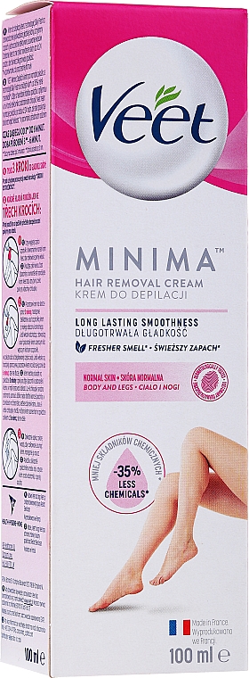 Крем для депіляції для нормальної шкіри - Veet Minima Normal Skin Hair Removal Cream — фото N1