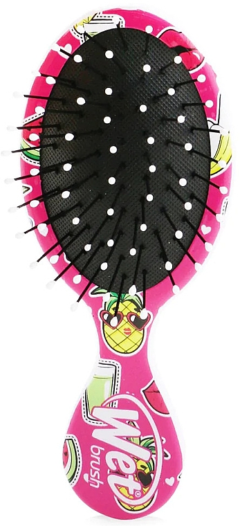 Мініщітка для волосся - Wet Brush Mini Detangler Happy Hair Brush Smiley Pineapple — фото N3