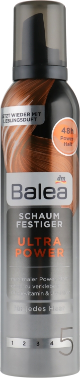 Пена для волос ультрасильной фиксации - Balea Ultra Power №5 — фото N2