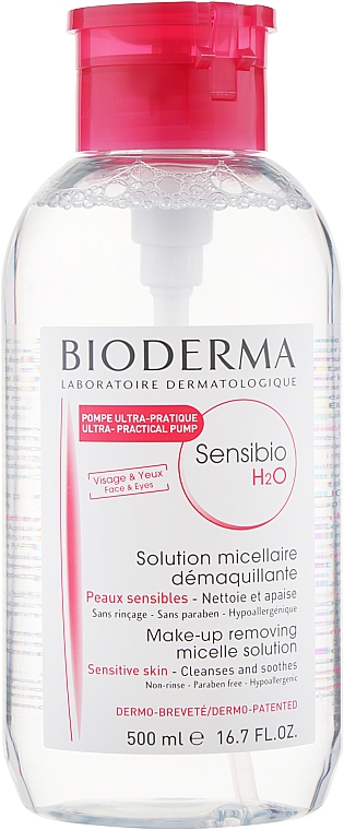 Мицеллярный лосьон с дозатором - Bioderma Sensibio H2O Micellaire Solution — фото N1