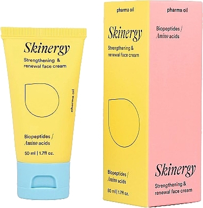 Укрепляющий и обновляющий крем для лица - Pharma Oil Skinergy Strengthening & Renewal Face Cream — фото N2