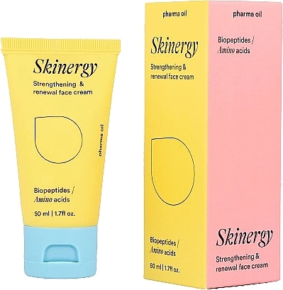 Зміцнювальний та оновлювальний крем для обличчя - Pharma Oil Skinergy Strengthening & Renewal Face Cream — фото N2