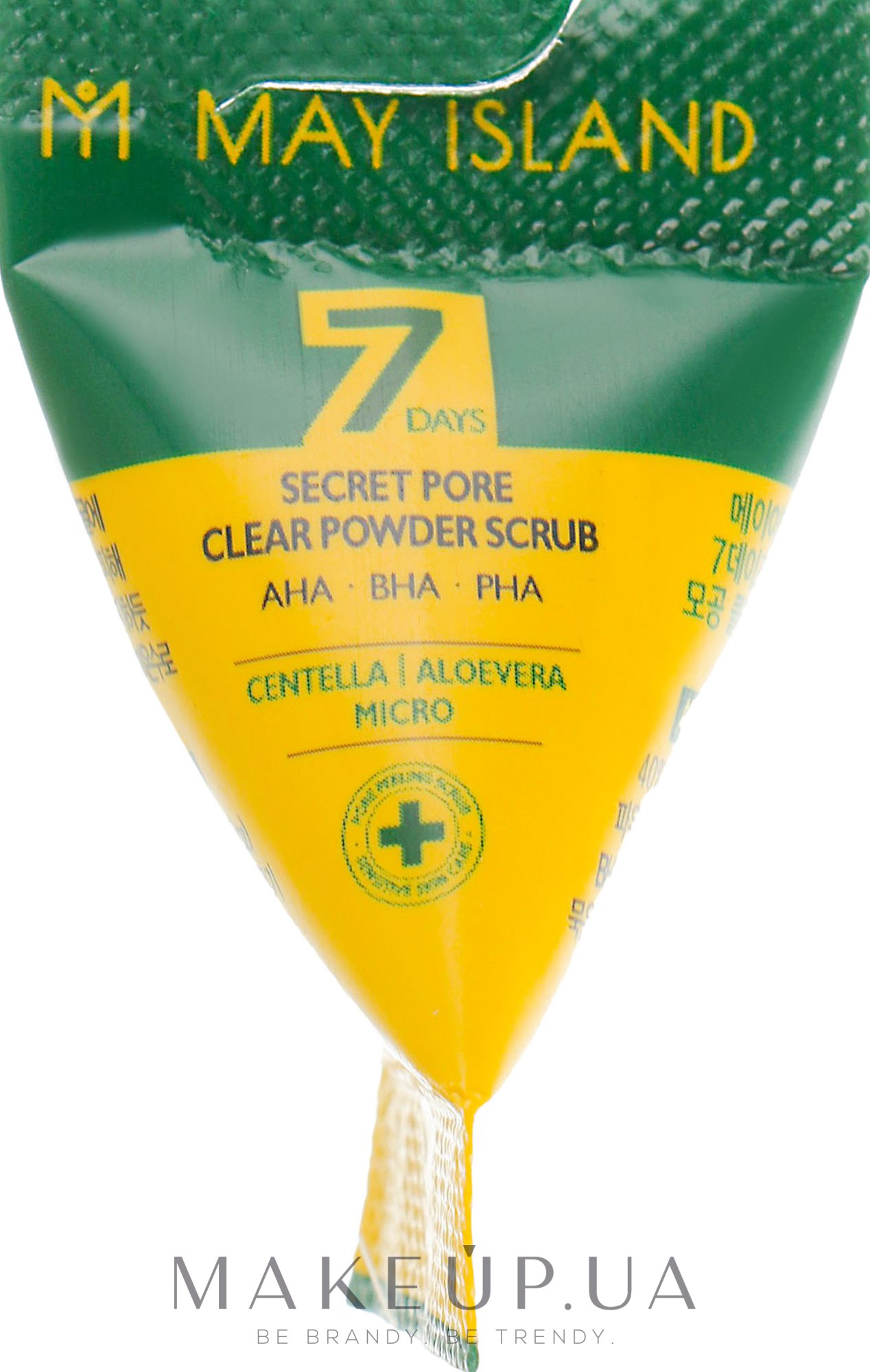 Кислотный скраб для очищения пор с центеллой - May Island 7 Days Secret Pore Clear Powder Scrub — фото 5g