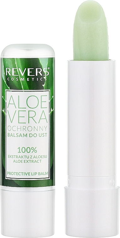 Бальзам для губ с экстрактом алоэ вера - Revers Cosmetics Aloe Vera Protective Lip Balm — фото N1