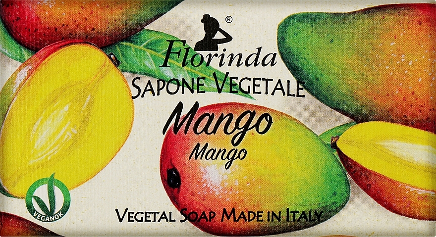 Мило натуральне "Манго" - Florinda Sapone Vegetale Mango — фото N1
