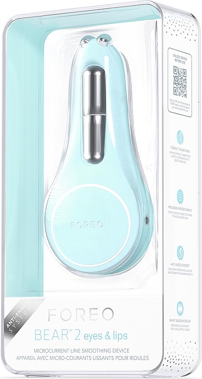 Мікрострумовий апарат для зони очей і губ - Foreo Bear 2 Eyes & Lips Arctic Blue — фото N2