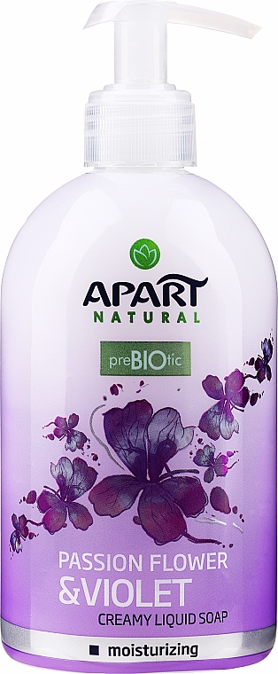 Жидкое крем-мыло "Цветок страсти и фиалка" - Apart Natural Passion Flower & Violet Soap