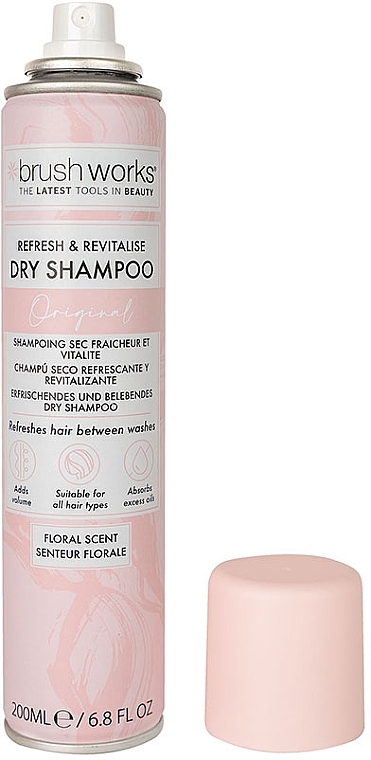 Сухой шампунь для волос - Brushworks Refresh & Revitalise Floral Dry Shampoo — фото N2