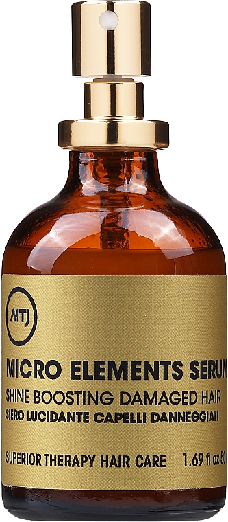 Полирующая сыворотка-спрей для волос - MTJ Cosmetics Superior Therapy Microelements Shine Boosting Serum — фото N1