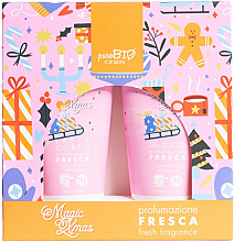 Набір - PuroBio Cosmetics Magic Xmas Fresca Kit (sh/gel/75ml + b/lot/75ml) — фото N1