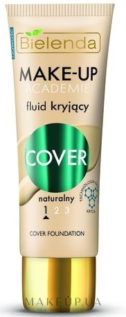 Маскувальний флюїд - Bielenda Make-Up Academie Cover Fluid  — фото 01 - Светлый