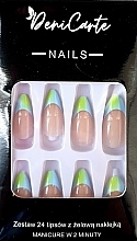 Парфумерія, косметика Тіпси, мигдаль, 24 шт. - Deni Carte Nails 9966