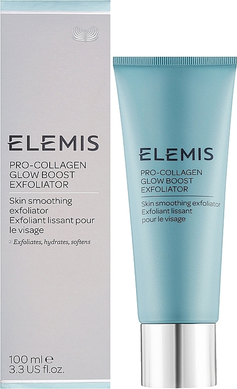 Ексфоліант для розгладження та сяйва шкіри обличчя - Elemis Pro-Collagen Glow Boost Exfoliator — фото N2