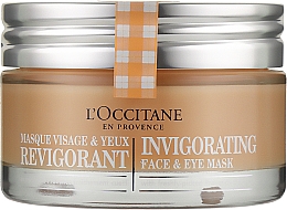 Духи, Парфюмерия, косметика Восстанавливающая маска для лица - L'Occitane Invigorating Face & Eye Mask